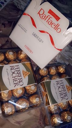 chocolates are wrapped in cellophane and placed next to each other