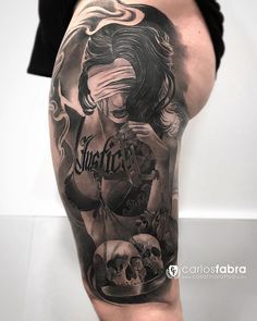 Photo Realism Tattoo, Gangsta Tattoos, Chicano Art Tattoos, Leg Tattoo Men, Leg Sleeve Tattoo, Weird Tattoos, Tattoo Desings