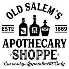 an old salem's apothecary shoppe logo