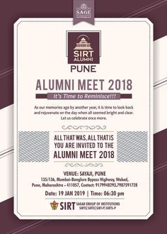 an event poster for the sri pune autumn meet, with text and image on it