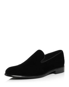 The Men's Store at Bloomingdale's Men's Slip On Formal Loafers - 100% Exclusive Tuxedo Shoes For Men, Grooms Shoes, Black Tuxedo Wedding, Prom Shoes Black, Groom Wedding Shoes, Loafers Men Outfit, Black Wedding Shoes, Black Loafers Men, Black Formal Shoes