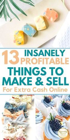 the cover of an ebook showing how to make and sell items