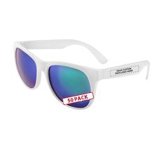 PRICES MAY VARY. CHEAP and FUN - These color lens sunglasses with white frames are made of plastic so they are convenient, durable, cheap, and fun! PERFECT FOR - giveaways, tradeshows, company outings, beach trips, camping trips and more. Whether you need an affordable pair of sunglasses for the backyard or a day out on the lake, these are for you. PROTECTION FROM THE SUN - These glasses protect against UV rays to help protect your eyes during those sunny days. LIGHTWEIGHT - These cheap, plastic White Wayfarer Sunglasses With Uva Protection, White Plastic Sunglasses With Uv Protection, White Polarized Plastic Sunglasses, White Plastic Sunglasses With Gradient Lenses, White Wayfarer Sunglasses With Tinted Lenses, White Wayfarer Sunglasses With Uv Protection, White Plastic Sunglasses With Mirrored Lenses, White Anti-reflective Plastic Sunglasses, White Anti-reflective Wayfarer Sunglasses