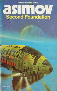 a book cover with an image of a space ship in the water and another object floating on top of it