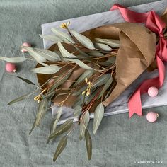 Crepe Paper Seeded Eucalyptus Eucalyptus Stems, Art N Craft