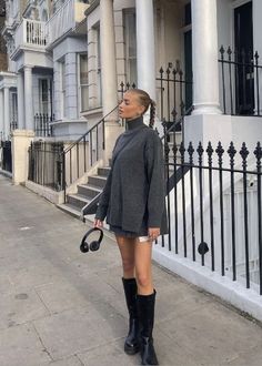 Outfit Grigio, Freya Tidy, Effortless Style Fall, Outfit Botas, Race Outfit, Outfit 2023, Chic Fall Outfits, Winter Dress Outfits, Autumn Fits