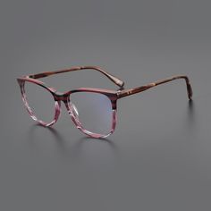 Gender: UnisexFrame Material: AcetateEyewear Accessories: FRAMES Pink Rectangle Glasses, Glasses Frames, Purple, Frame