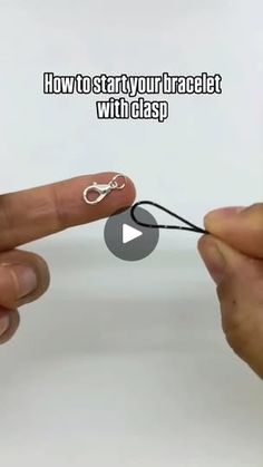 two hands holding scissors with the words how to start your braclet with class