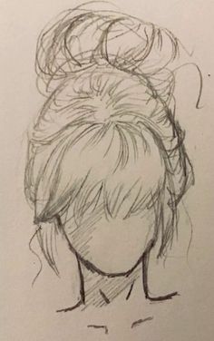 Slight Side Profile Drawing, Hair Idea For Drawing, Drawing Ppl Character Design, Easy Hairstyle Drawing, Hair Style Sketches Pencil, How To Draw Semi Realistic Hair, Easy Beginner Sketches, Hair Sketch Tutorial Step By Step, Drawing Guy Hair