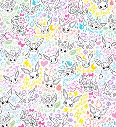 a pattern with many different animals and hearts on the background stock photo - budget conscious