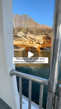 an image of a boat going down the river with a caption that reads, yellow tones of the most underrated places in america