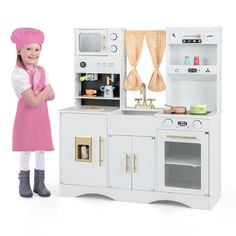 Toddler Play Kitchen, Modern Kitchen Set, Toy Kitchens, Countertop Ice Maker