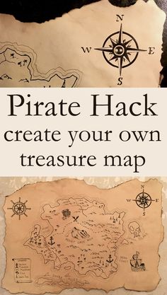 How to Create and Draw a Treasure Map Pirate Maps For Kids, Pirate Map Drawing, Diy Treasure Map, Treasure Map For Kids, Pirate Treasure Hunt For Kids, Fantasy Treasure, Pirate Drawing, Treasure Maps For Kids, Draw A Map