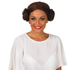 PRICES MAY VARY. Includes a brown wig with space buns. Available in one size which fits most adults. Our galaxy cosplay costume wig is easy to wear and durable Founded in 2009 by 3 friends with a passion for costumes, we now have 100s of designs all manufactured to the high standards of quality, fit and design. We have offices in the US, UK and Europe. Perfect for cosmic hair buns cosplay, princess star costume adult, princess film star wig, princess costume adult, brown hair bun wig, cosmic pri Women Brunette Hair, Star Wars Costumes For Women, Adult Princess Costume, Space Bun, Star Princess, Princess Star, Star Costume, Leggings Boots, Princess Hair