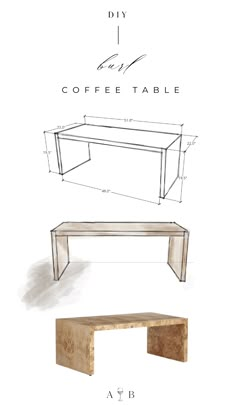 an image of coffee table plans