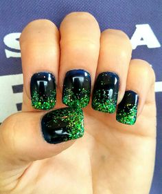 Blue and Green Seahawk Nails Design, Philadelphia Eagles Nails, Seattle Seahawks Nails, St Patricks Day Nails, Creative Nail Designs