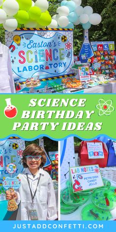 science birthday party ideas for kids