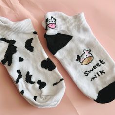 "Cozy Cow Socks, Unisex Cow Socks, Cow Print Socks, 5 Pack Socks, Novelty Socks, Gift Cute Soft Socks, Fun Crew Sleeping Socks, Sock Gift Set" Treat yourself or a loved one to our charming Cow Design Crew Socks Gift Set, featuring a pack of 5 unisex socks with adorable cow patterns and white and black stripes. Made from a polyester blend, these socks are not only stylish but also comfortable and durable, making them perfect for both adults and kids alike. Each pair of socks in this gift set feat Sleeping Socks, Cow Socks, Sock Gift, Soft Socks, Cow Face, Cow Design, Print Socks, Socks Gift, Sock Drawer