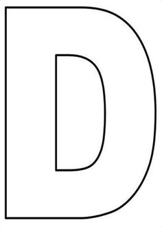 the letter d is made up of black and white letters, which are outlined in two different