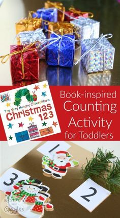 christmas themed counting activity for toddlers