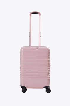 BÉIS 'The Carry-On Roller' in Glossy Atlas Pink - 21" Carry On Luggage & Carry On Suitcase in Glossy Atlas Pink Family Gift Guide, Pink Suitcase, Pink Luggage, Sigh Of Relief, Pink Travel, Yellow Gifts, Custom Luggage, Work Accessories, Luggage Covers