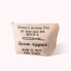 [Personalized Sewing Accessory Bag]:Featuring a customized name design and five style patterns - "If You See Me With A Seam Nipper, Now Is Not The Time," "Hands Off My Stash," "I Practice Stitch Craft," "Hand Knitted With Love," "Knitting Queen," this sewing accessory bag becomes a truly unique and meaningful gift that celebrates the recipient's passion for sewing and textiles. [Versatile Usage]:This sewing accessory bag can be used for a variety Cotton Knitting, Crochet Sewing, Birthday Crafts, Sewing Baskets, Sewing Organization, Name Design, Creative Hobbies, Craft Organization, Sewing Tools