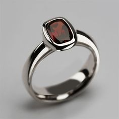 Beautiful Garnet Ring for Her, 925 Sterling Silver Ring, January Birthstone Anniversary Ring, Birthday Gift - Etsy Indonesia Classic Garnet Rings With Bezel Setting, Elegant Bezel Set Gemstones For Formal Occasions, Formal Sterling Silver Birthstone Ring, Formal Garnet Ring With Polished Finish, Elegant Gemstones With Bezel Setting For Formal Occasions, Sterling Silver Timeless Birthstone Ring, Formal Silver Birthstone Ring With Accent Stones, Timeless Sterling Silver Birthstone Ring With Gemstone, Timeless Garnet Jewelry For Anniversary