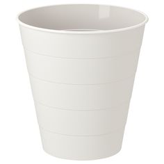 a white plastic cup on a white background