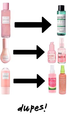 glow recipe dupes - pt4 #skincare #glowrecipe #dupe Glow Water, Drugstore Skincare, Glow Recipe, Boho Beauty, Healthy Skin Tips, Effective Skin Care Products, Facial Mist, Body Skin Care Routine, Skin Tips