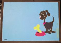 Pet bowl mats, cats and dogs Paints On Canvas