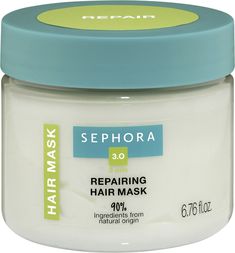 Vegansk reparande mask berikad med 3 oljor. 
SEPHORA COLLECTIONs reparerande hårmask är formulerad med 90 % ingredienser av naturligt ursprung och lämnar ditt hår mjukt, glansigare och lätt att styla. Dess rika, smältande formula ger näring och reparerar hår och kluvna toppar utan att tynga ner det, inom bara 3 veckors användning. 

Super ingredienser för din reparerande hårmask:
Denna hårmask är gjord med 3 oljor av naturligt ursprung som kommer från Inca inchi-nötter, baobab och babassu, som ä Conditioning Hair Mask, Natural Hair Mask, Hydrating Hair Mask, Hair Repair Mask, Hair Concerns, Repair Mask, Hydrate Hair, Purple Shampoo, Damaged Hair Repair