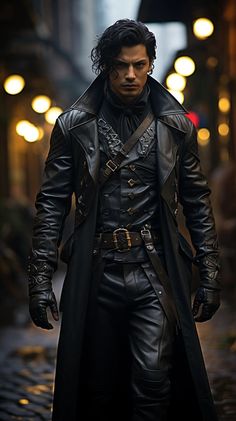 Fantasy Steampunk Outfit Male, Male Rogue Outfit, Villian Outfit Male, Steampunk Outfits Male, Fantasy Fashion Male, Steampunk Wizard, Warlock Costume, Steampunk Male