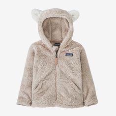 Patagonia Baby Furry Friends Fleece Hoody Patagonia Baby, Baby Patagonia, Friends Hoodie, Patagonia Kids, Toddler Hoodie, Clothing Manufacturer, Fabric Patch, Warm Jacket, Baby Outfits