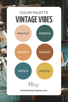 the color palette for vintage vibes