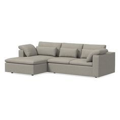 Harmony is our most comfortable sectional ever, thanks to its deep seat, plush cushions and go-anywhere lumbar and throw pillows. This modular version creates your dream sectional today but can be used flexibly down the road. Each has reinforced joinery and is assembled in the USA. KEY DETAILS Choose your sofa sectional depth: Petite (40") or Standard (44"). Engineered hardwood frame with mortise & tenon joinery. All wood is kiln-dried for added durability. Lumbar pillows and throw pillows i Comfortable Sectional, Washable Slipcovers, Lumbar Pillows, Pillows And Throws, Modular Sectional, Engineered Hardwood, Mortise And Tenon, Pottery Barn Kids, Joinery