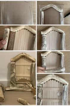 the steps to make a fairy house out of wood