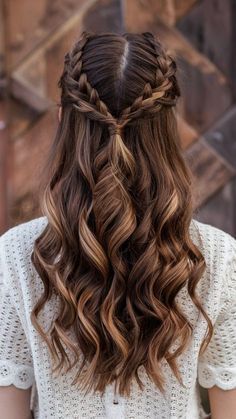 Hair Ideas Pictures, Wedding Hairstyles With Black Hair, Long Maid Of Honor Hair, Cute Homecoming Hairstyles Half Up, Braided Homecoming Hairstyles Half Up, Pulled Back Braided Hairstyles Wedding, Simple Braid Wedding Hair, Wedding Hairstyles All Up, Hoco Hair Braids Half Up Half Down