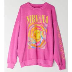 Introducing our Nirvana Smiley Face Sweatshirt, the perfect blend of supreme coziness, durability, and nostalgic style. Crafted from soft cotton fabric and made with high-quality materials, this sweatshirt offers unmatched comfort and long-lasting wear. Its eye-catching design featuring the iconic Nirvana smiley face logo is sure to turn heads wherever you go. Key Features: Supreme Coziness: Wrap yourself in the warm embrace of this sweatshirt, designed to provide ultimate comfort on those chill Nirvana Sweatshirt, Nirvana Smiley Face, Preppy Sweatshirts, Estilo Preppy, Ranveer Singh, Smiley Faces, Preppy Outfit