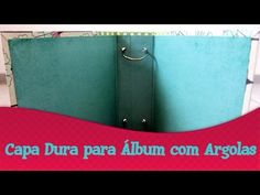 an open book with the words capa dura para album con argols