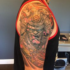 Best Samurai Tattoo Back 2024: Be The Next Trendsetter Traditional Japanese Samurai Tattoo, Japanese Samurai Tattoo, Traditional Japanese Samurai, Samurai Tattoos, Samurai Mask Tattoo, Japanese Warrior Tattoo, Samurai Tattoo Sleeve, Tattoo Journal, Samurai Warrior Tattoo