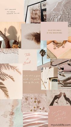 a collage of photos with the words february mood board