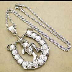 Beautiful Vintage Silver Western Cowgirl House Shoe Texas Ranger Star Rodeo Big Pendant Necklace 3 Inch Pendant Bundle & Save Please Look At My Other Beautiful Jewelry And Acssesories Cowgirl House, Big Pendant Necklace, Texas Ranger, Big Pendant, Western Cowgirls, Western Cowgirl, Girl Things, House Shoes, Jewelry Silver