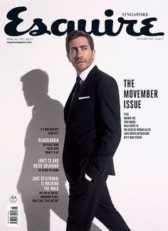 a man in a suit and tie on the cover of esqure