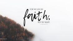 the words for we live by faith, not by sight