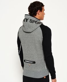 Superdry Sudadera con capucha Gym Tech Raglan Gris Polo Design, Tee Shirt Fashion, Mens Fashion Smart, Fashion For Women Over 40, Hoodie Outfit, Mens Sportswear, Mens Sweatshirts Hoodie