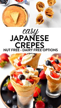 easy japanese crepes nut free and dairy - free options