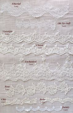 lace trim and edging options for custom bridal veils Lace Wedding Veil, Wedding Veil Accessories, Wedding Veils Lace, Illusion Tulle, Blush Bridal, Sophisticated Bride, Bridal Veils