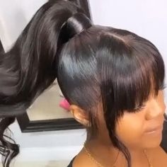 It‘s the ponytail for me!😍 #haircolor #hairstyle #haircut #hairstylist #haircolor #hairstyle Frontal Ponytail, Cabello Afro Natural, Black Ponytail, Long Ponytail, Afro Wig, High Ponytail Hairstyles, Weave Ponytail Hairstyles, Sleek Ponytail Hairstyles, Weave Ponytail