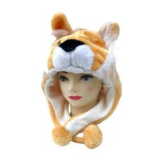 He's the kind of the?.savannah! ; Lion plush hat; A great choice for kids as well as adults; Made from polyester fiber; Great to wear when it gets chilly Measures 9in (23cm) wide and 17in (43cm) long Size: One Size.  Color: Orange.  Gender: female.  Age Group: adult. Wolf Plush, Stitch Head, Wolf Hat, Lion Plush, Hat With Ear Flaps, Disney Minnie Mouse Ears, Plush Hat, Ear Cap, Animal Hats