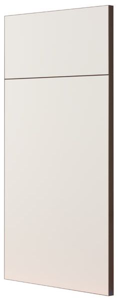 a white wall mounted cabinet with no doors